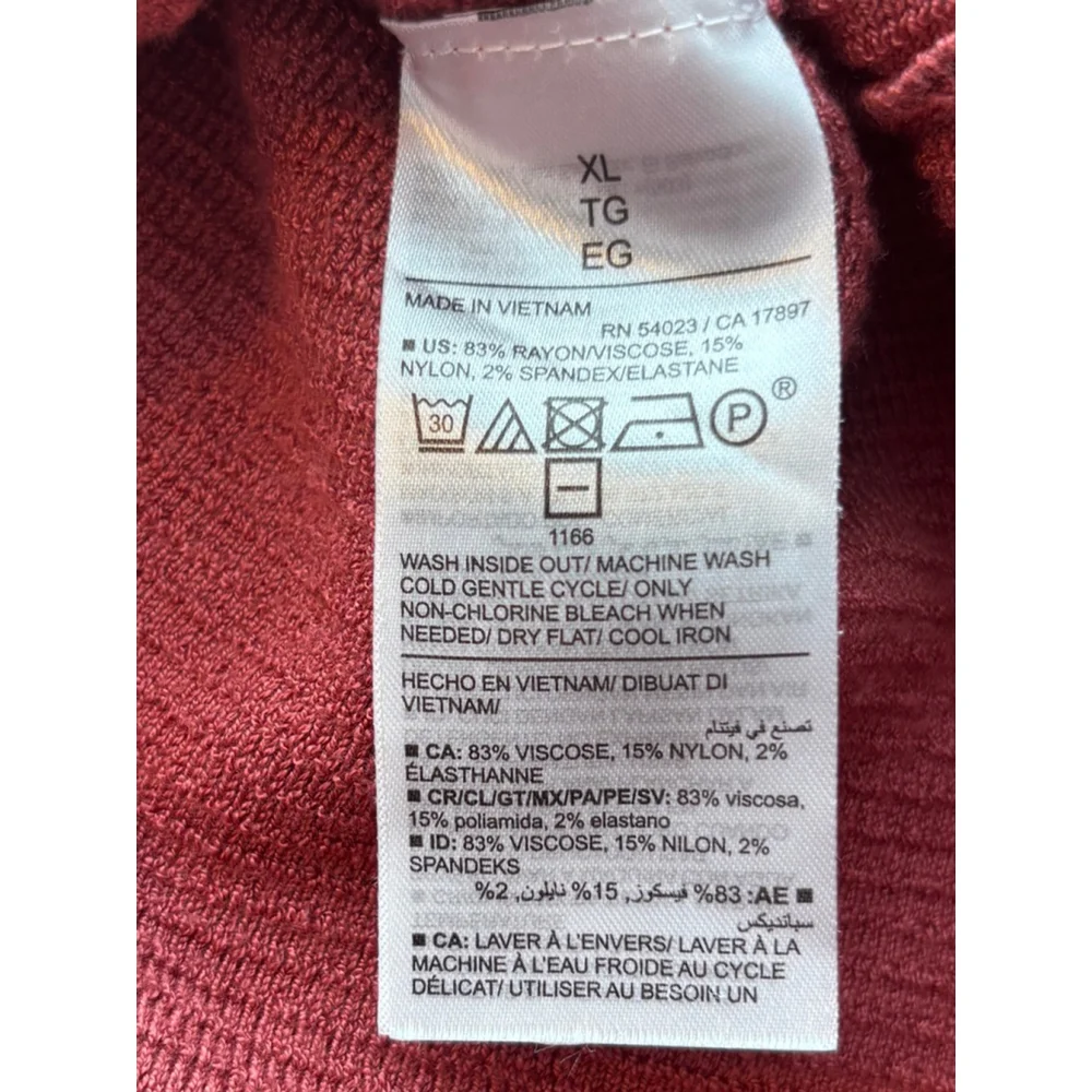 Old Navy Women's XL Ribbed Knit Tank Top Rust Autumn Layer Fall Essential - Picture 8 of 9